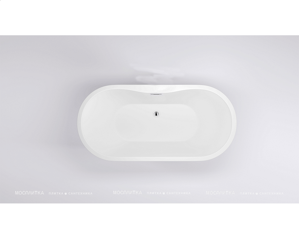Акриловая ванна Black&White Swan 111SBBL, 180x75 см, черная - изображение 3