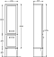 Шкаф-пенал Kerama Marazzi Pompei 45 см PO.N.150\WHT белый глянцевый - изображение 5