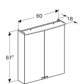 Комплект мебели Geberit Smyle для компактных ванных, 529.352.JR.6