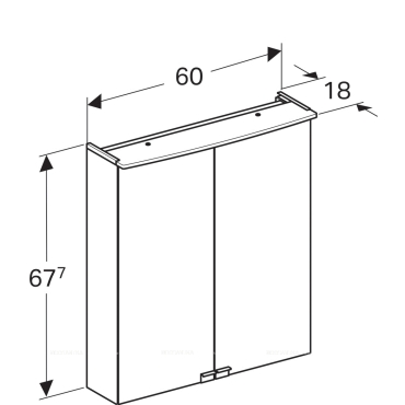 Комплект мебели Geberit Smyle для компактных ванных, 529.352.JR.6 - 5 изображение