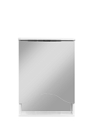 Зеркальный шкаф Stella Polar Волна Лиана 50/C SP-00000036 50 см, правый, белый