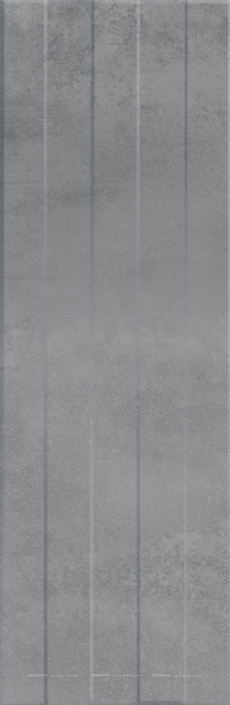 Керамическая плитка Meissen Плитка Concrete Stripes рельеф серый 29x89