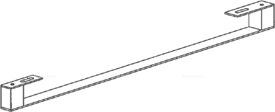 Полотенцедержатель Jacob Delafon Rythmik 80 см E4122-CP для раковины, хром - 3 изображение