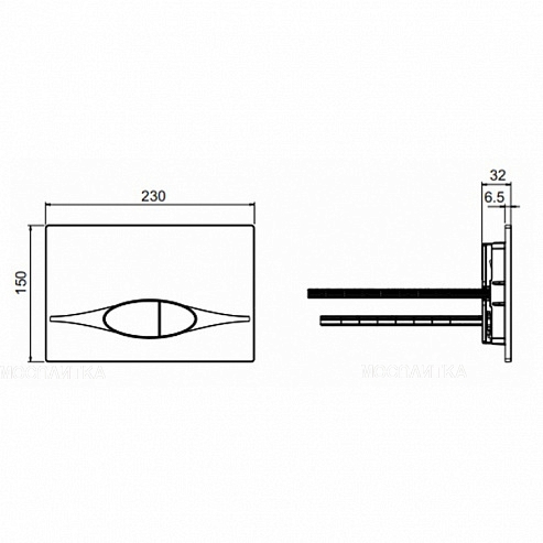 Комплект подвесной безободковый унитаз Jacob Delafon Struktura E21754RU-00 с сиденьем микролифт + система инсталляции с кнопкой хром - изображение 7