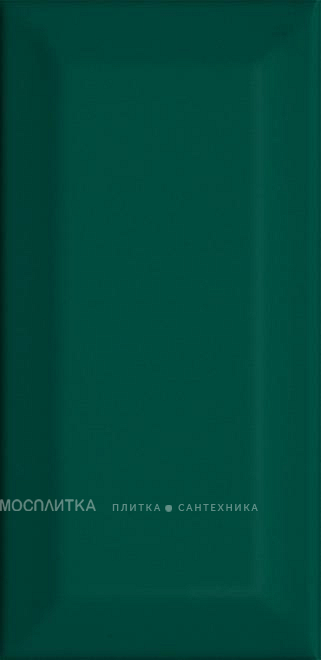 Плитка Клемансо зелёный грань 7,4х1 ...