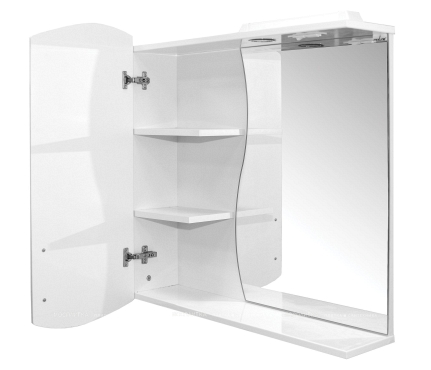 Зеркало-шкаф навесной с подсветкой Mixline Ассоль-75 левый 534979 - 3 изображение