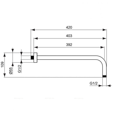 Душевой комплект Ideal Standard Ceratherm ALL in ONE 7 в 1, A7573AA, с термостатом, хром - 5 изображение
