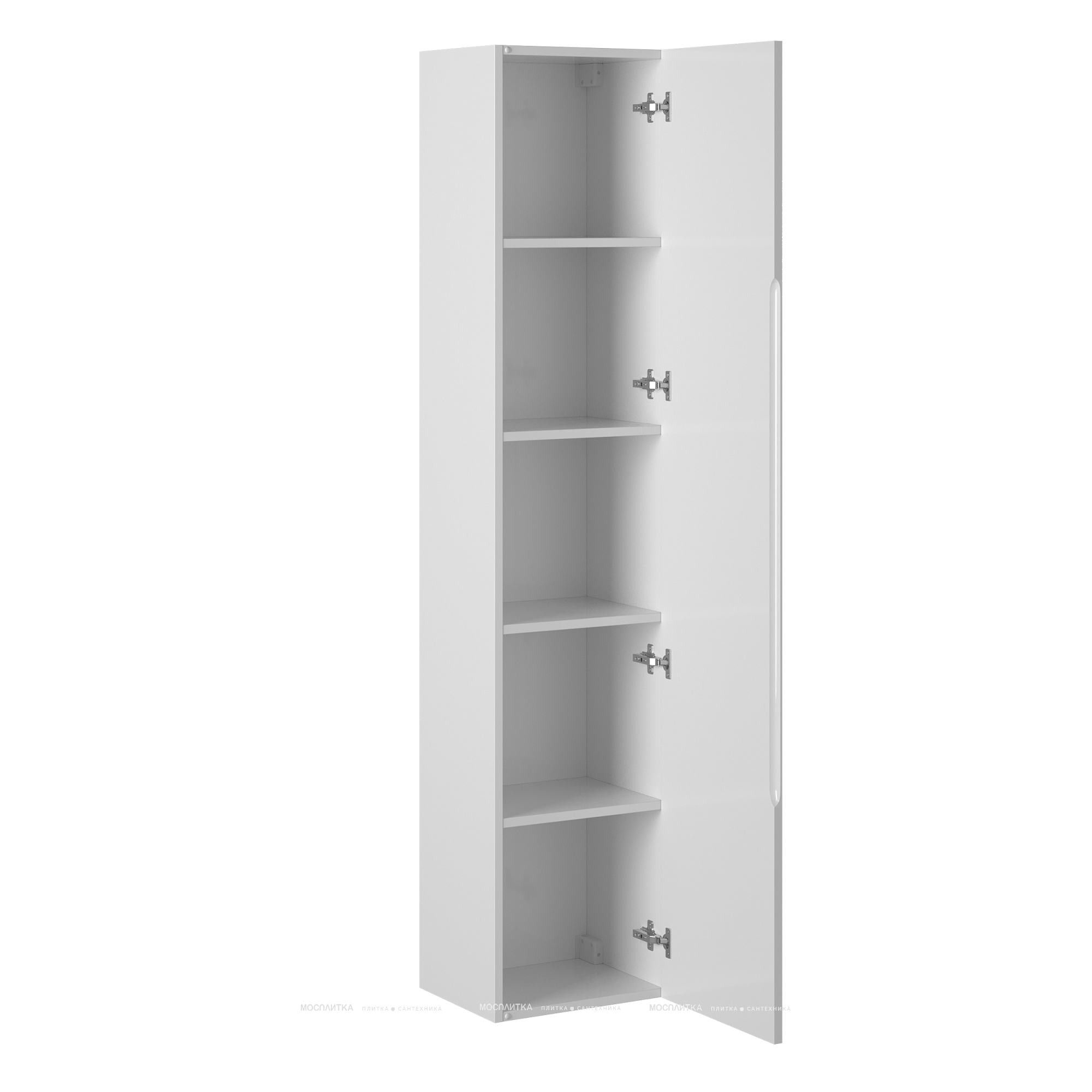 Пенал Briz Бьелла 35 см, белый глянец - изображение 2