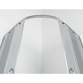 Душевой уголок Erlit Comfort 90х90 см ER0509T-C4 профиль серебро, стекло тонированное