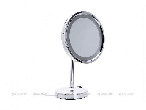 Косметическое зеркало Aquanet Lvyi 2209D, с LED-подсветкой, хром