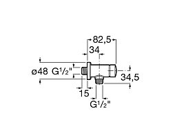 Сливной механизм для писсуара Roca Avant 5A9279C00