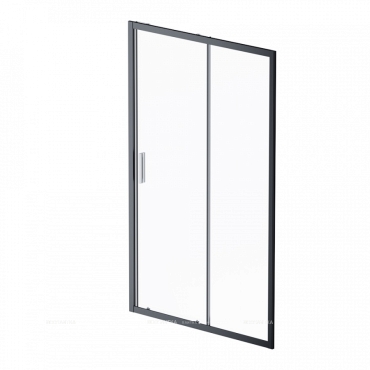 Душевая дверь Am.Pm Gem W90G-120-1-195BT 120 см,стекло прозрачное, профиль черный матовый - 7 изображение