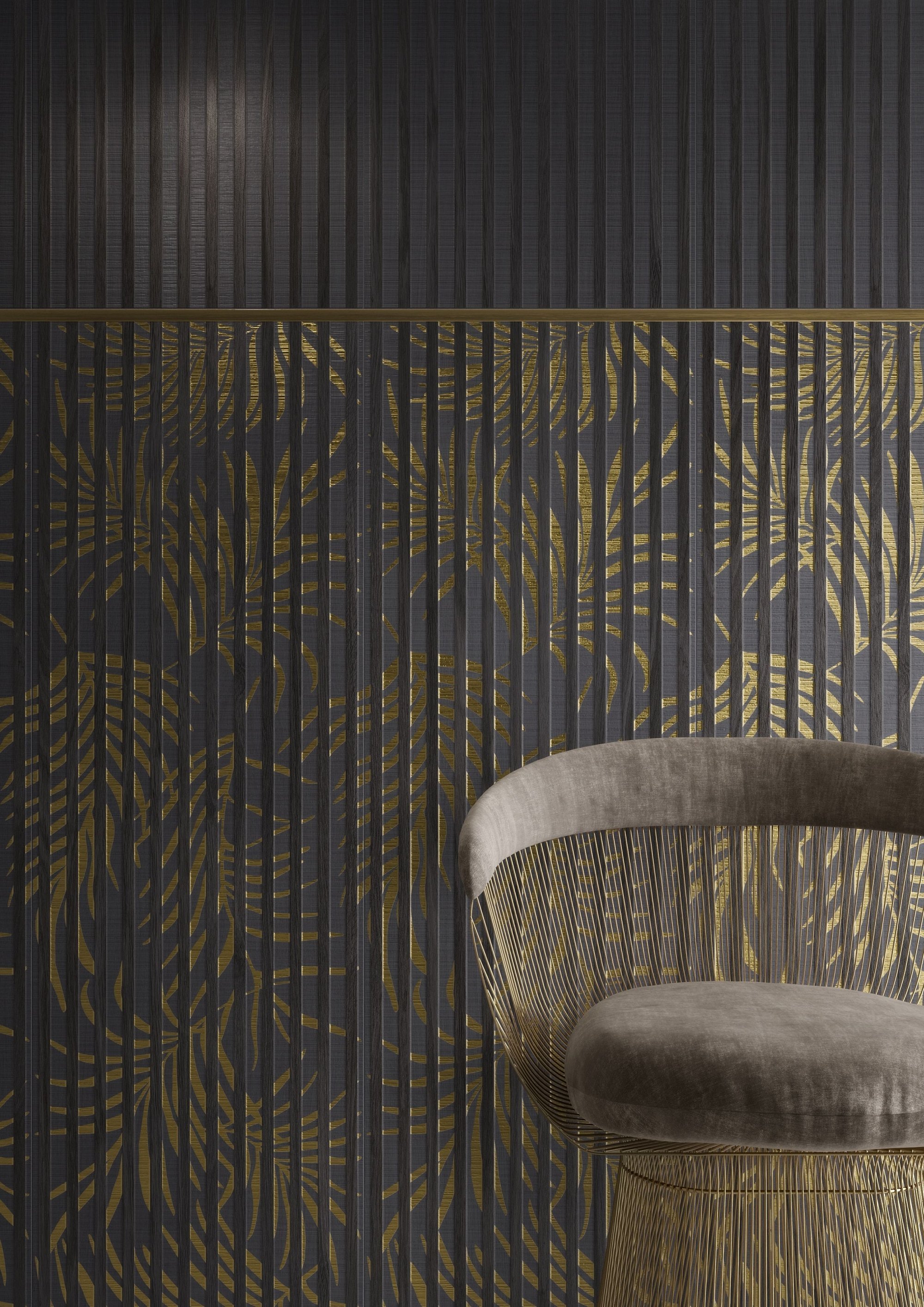Керамическая плитка Villeroy&Boch Декор La Citta Beige Gold PVD Flower Matt.Rec. 40x120 - изображение 3