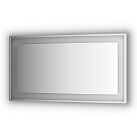 Зеркало в багетной раме и LED-светильником Evoform Ledside BY 2209 140х75 см
