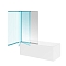 Душевая шторка на ванну Kerama Marazzi Vetro 100х150 см VE.100.BSD.CR профиль хром, стекло прозрачное - изображение 3