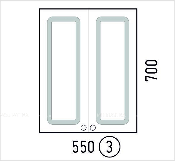 Шкаф подвесной Corozo Классика 55, белый - изображение 2