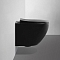 Унитаз Abber Bequem AC1100MB подвесной черный матовый, безободковый - 2 изображение