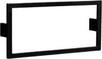 Ручка-скоба La Fenice Cubo Nero 8 см FNC-04-CUB-N-80 для мебели, черная матовая