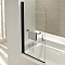 Душевая шторка на ванну Jacob Delafon Odeon Up 80х145 см E4932-BL профиль черный, стекло прозрачное - изображение 2