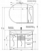 Комплект мебели для ванной Aquanet Моника 105 - 12 изображение