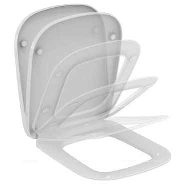 Комплект Ideal Standard Prosys Esedra подвесной унитаз + крышка-сиденье + встраиваемая инсталляция и механическая панель смыва T387301 - 4 изображение