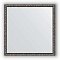 Зеркало в багетной раме Evoform Definite BY 1018 70 x 70 см, черненое серебро 