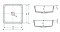 Раковина Kerrock Ofelia-IN 40x40x15 см встраиваемая белая - 2 изображение