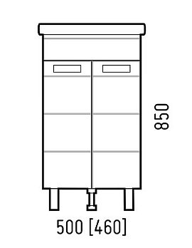 Тумба для комплекта Corozo Денвер 50 см SD-00000529 белый
