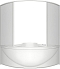 Душевая шторка на ванну Bas Ирис Империал 150х145 ШТ00028 профиль белый, стекло рифленое - 2 изображение