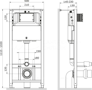 Комплект подвесной безободковый унитаз BelBagno AMANDA BB051CHR с креплением + инсталляция Am.Pm Pro I012704 - 6 изображение