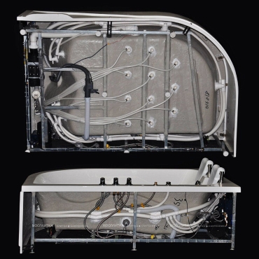 Гидромассажная ванна Grossman GR-18012L, белая, левая - 17 изображение