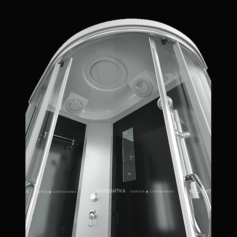 Душевая кабина Erlit Comfort 120х80 см ER351226L-C4-RUS профиль серебристый, стекло тонированное - изображение 7