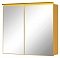 Зеркальный шкаф De Aqua Алюминиум 80 золото, фацет - 3 изображение