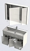 Комплект мебели для ванной Aquanet Латина 100 белый - 12 изображение
