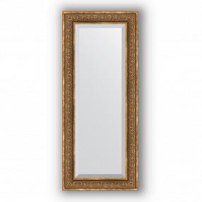 Зеркало в багетной раме Evoform Exclusive BY 3526 59 x 139 см, вензель бронзовый