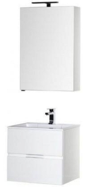 Комплект мебели для ванной Aquanet Алвита 60 белый - 3 изображение