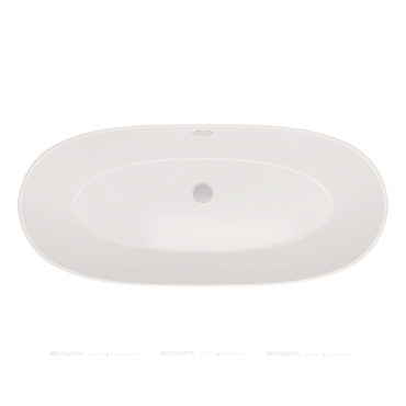 Ванна из литьевого мрамора 160х75 см Creto Arino CRARVN0018 глянцевая белая - 2 изображение