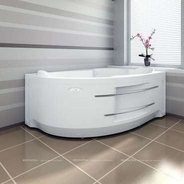Экран для ванны Radomir Ирма 1 L, полотенцедержатель - 2 изображение
