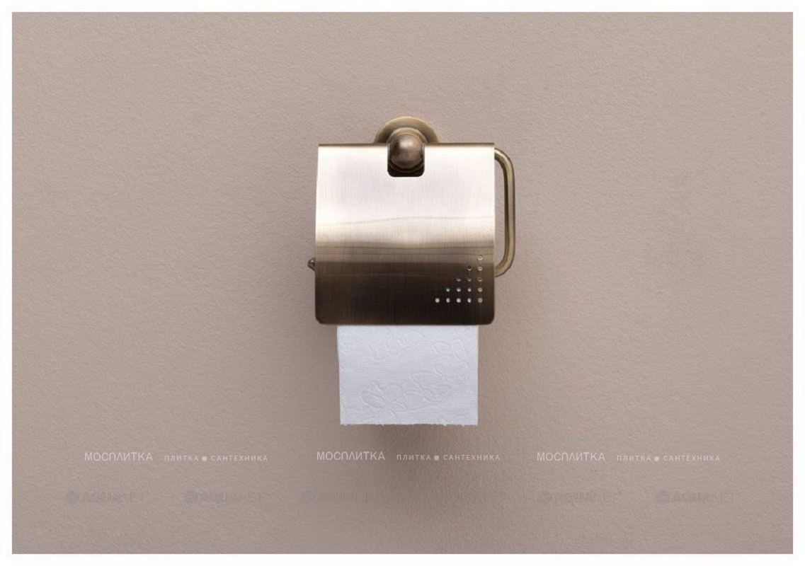 Держатель туалетной бумаги Aquanet 3886, бронза - изображение 4