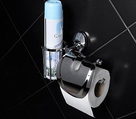 Держатель туалетной бумаги Fixsen Europa FX-21809 +  10 с держателем для освежителя, хром