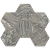 Мозаика Ametis  TA04 Hexagon 25x28,5 непол.(10 мм)