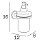 Дозатор для жидкого мыла Inda One A24120NE03 черный матовый - 2 изображение