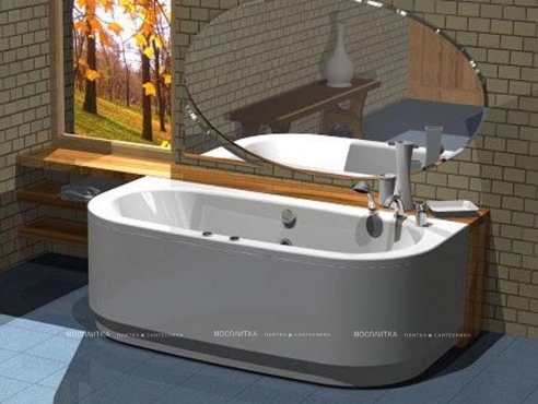 Акриловая ванна Aquatek Морфей 190 см на объемном каркасе - 4 изображение