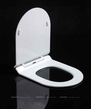 Крышка-сиденье Art&Max Ovale AM011SC для унитаза с микролифтом, белый - 4 изображение