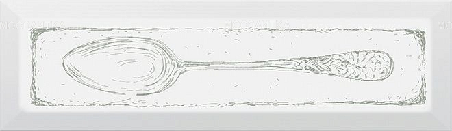 Декор Spoon зелёный 8,5х28,5