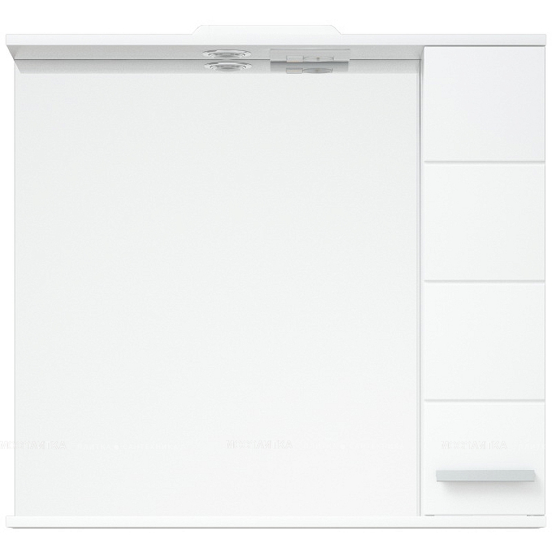 Зеркальный шкаф Corozo Денвер 80 см SD-00000532 с подсветкой, белый - изображение 2