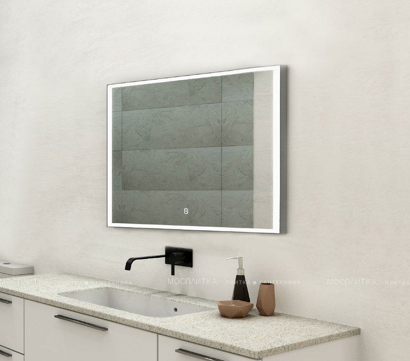Зеркало Art&Max Arezzo 100 см AM-Are-1000-800-DS-FC с подсветкой, хром - изображение 3