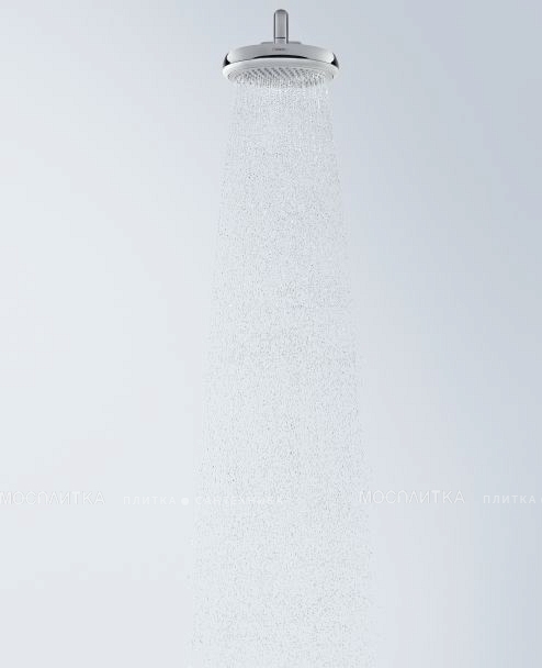 Верхний душ Hansgrohe Crometta 160 1 jet EcoSmart, белый/хром - изображение 4