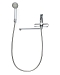 Смеситель Agger Clean A2521100 для ванны и душа с керамическим девиатором и душевым набором - 4 изображение