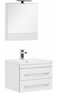 Комплект мебели для ванной Aquanet Верона 58 New белый подвесной